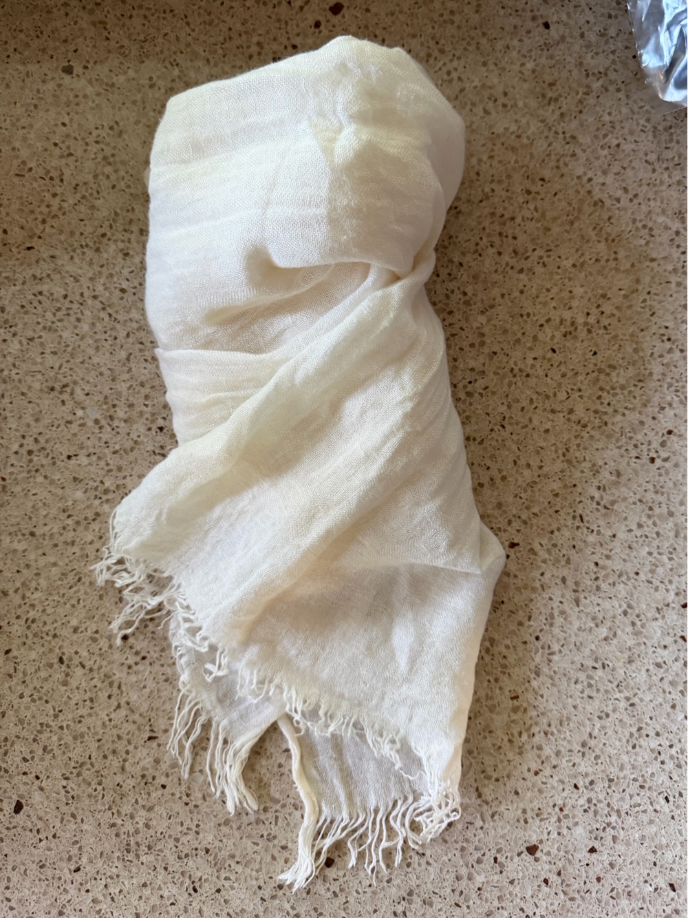 J. Crew Linen Scarf Shawl Wrap in Ivory